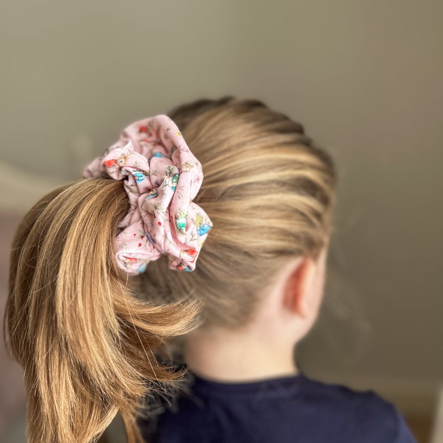 Dusty Pink Peter Rabbit Scrunchie