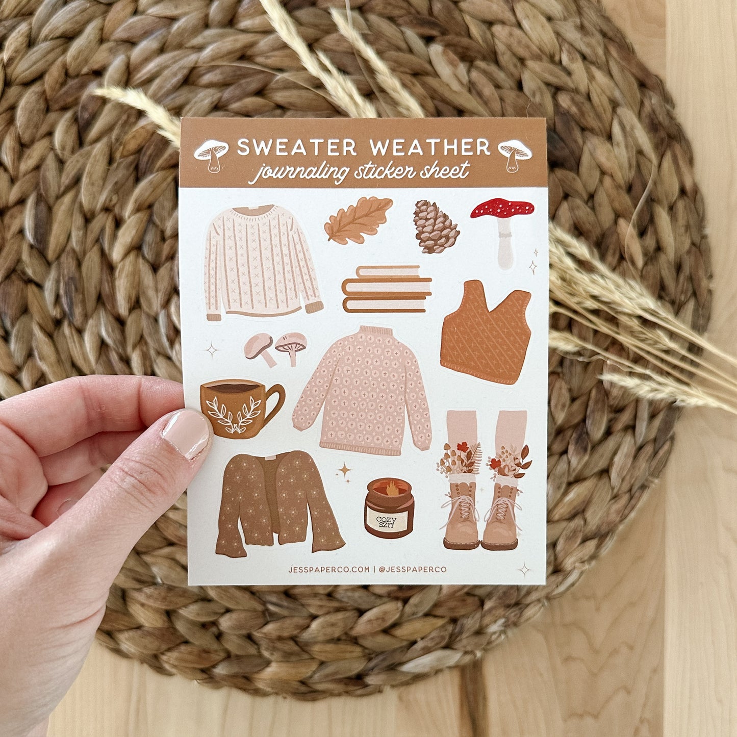 Fall Journaling Sticker Sheet