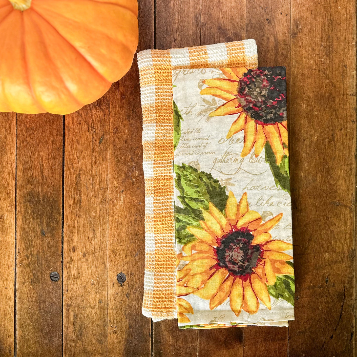 Sunflower and Mustard | Dish Towel Set of 2