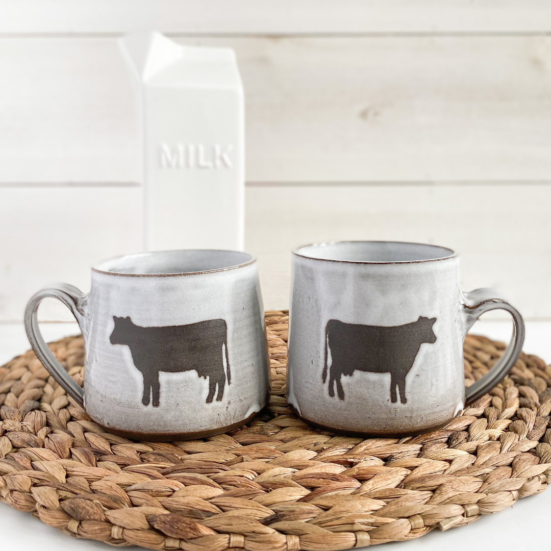 Cow Pottery Mug