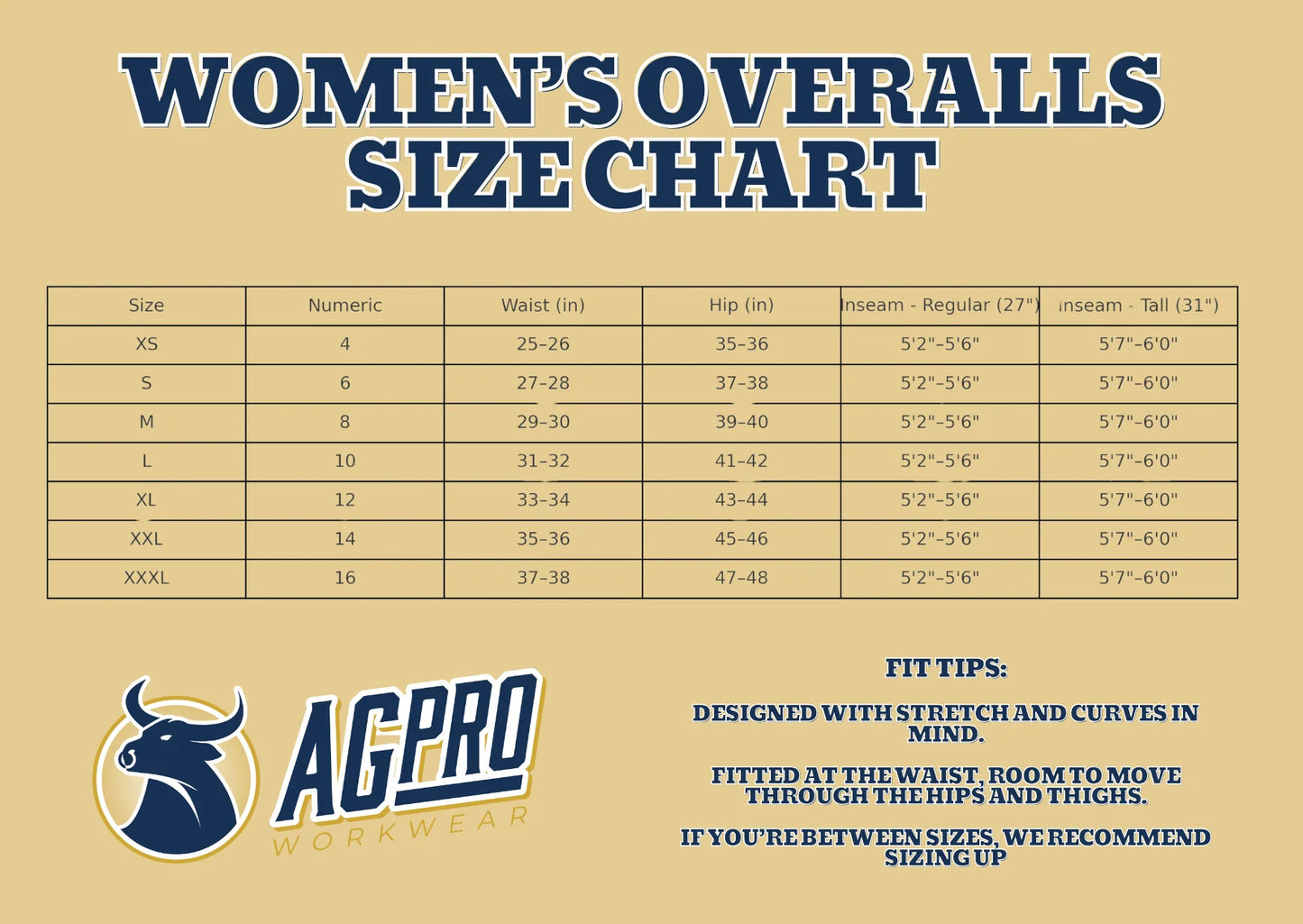 Ag Pro Workwear Women's Overalls | Bloom