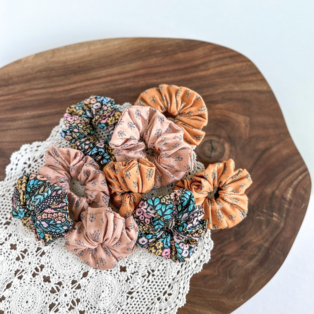 Yellow Boho Scrunchie