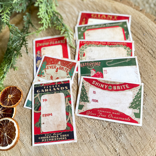 Old Fashioned Gift Tags | Set of 8