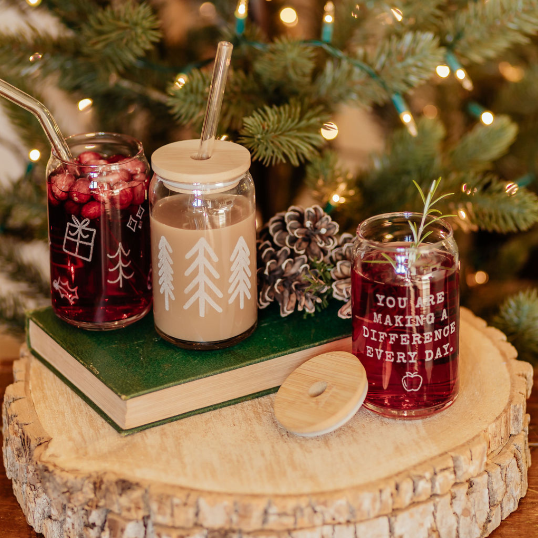 Trees Drinking Glass | 16 oz.