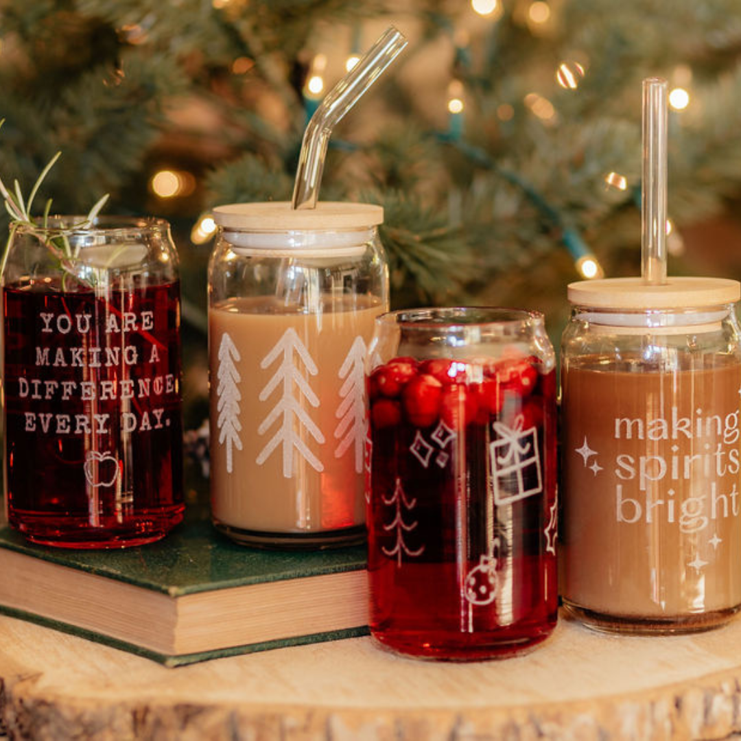 Trees Drinking Glass | 16 oz.