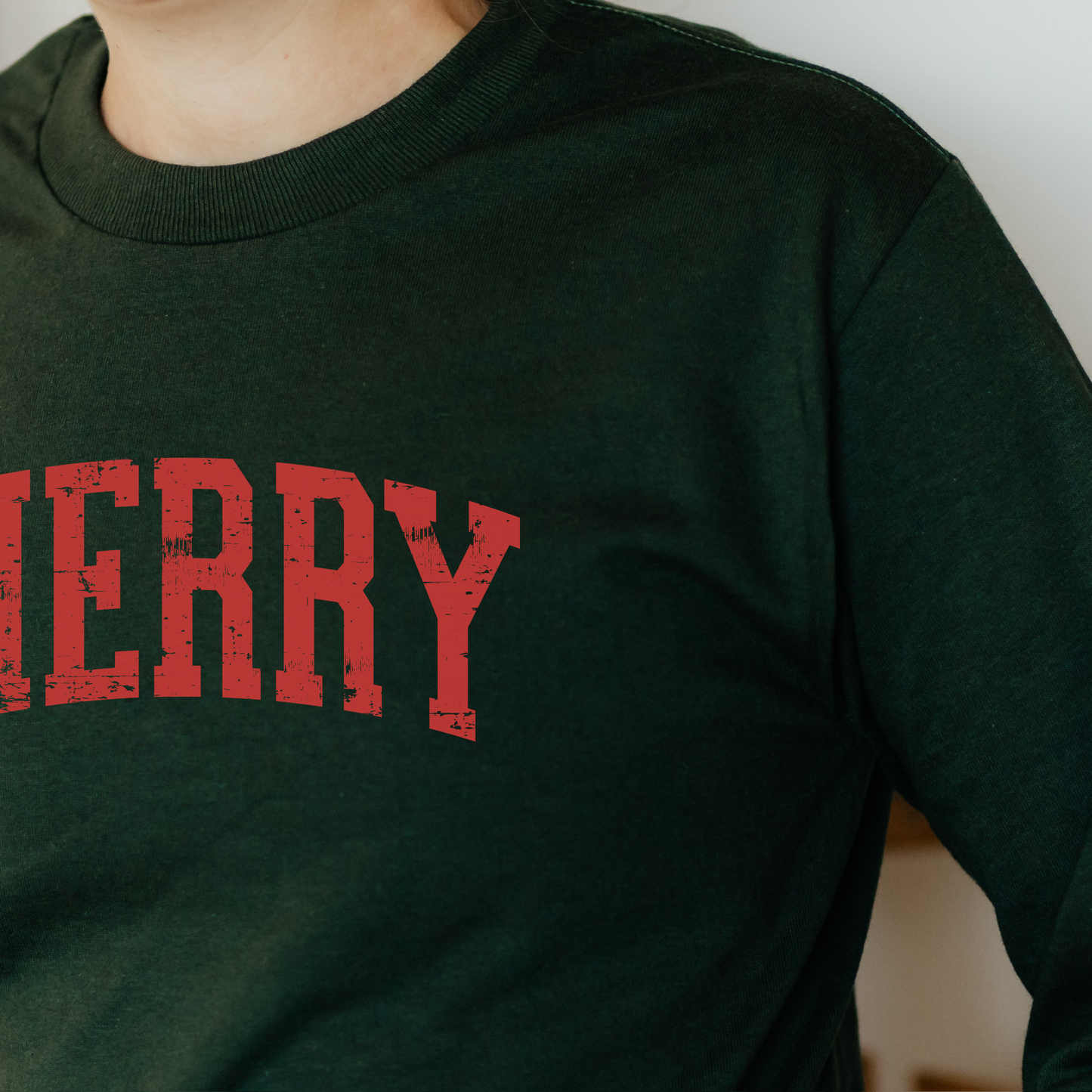 Merry Long Sleeve Shirt | Forest Green