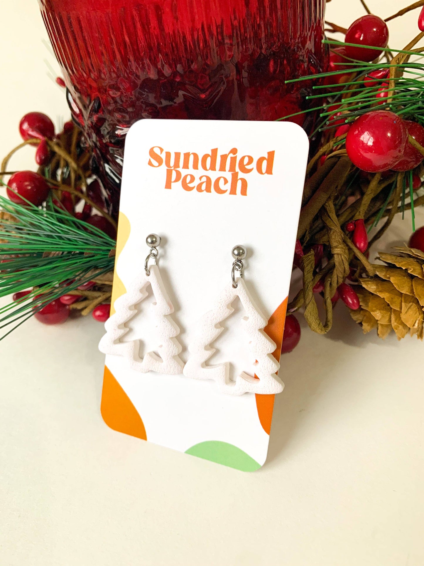 White Christmas Tree | Earrings