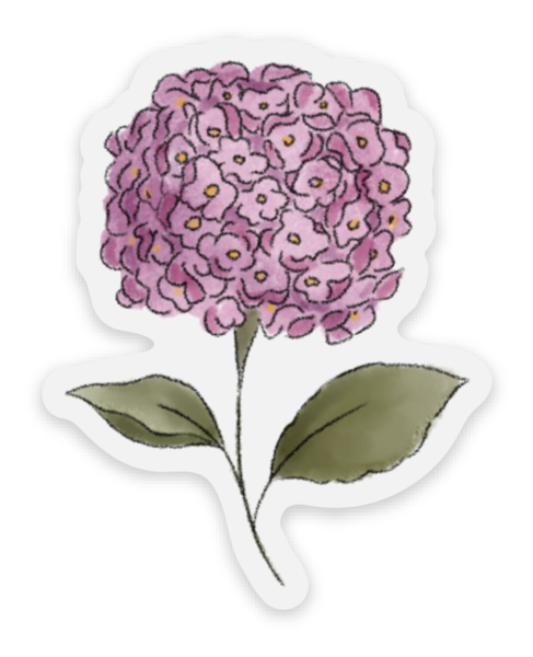 Purple Hydrangea | Sticker