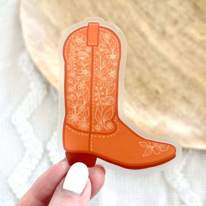 Cowgirl Boot Sticker