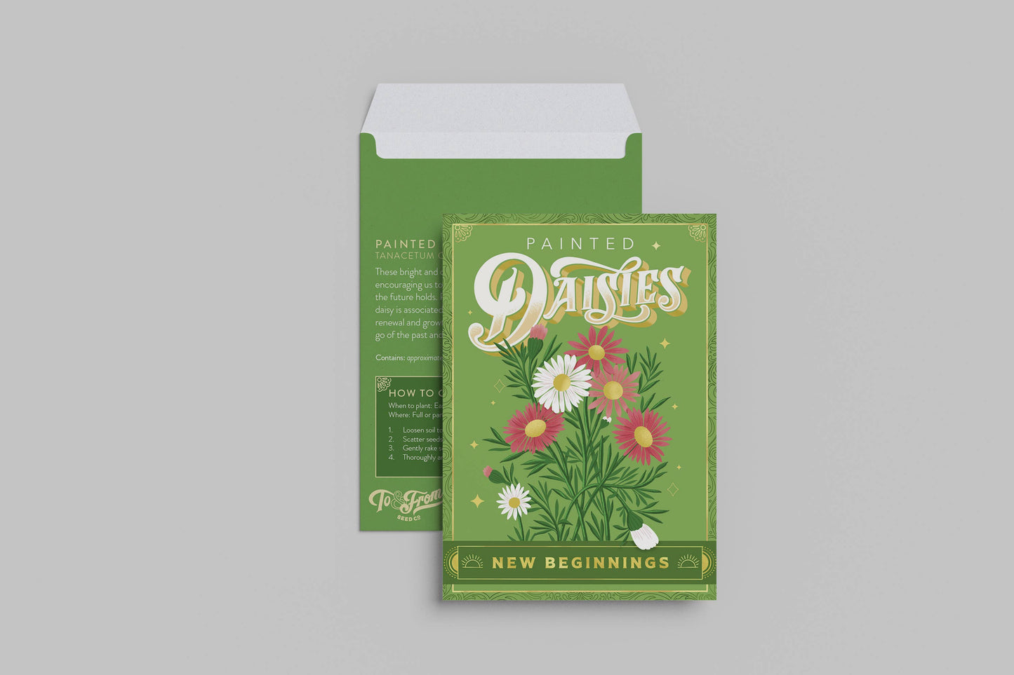 Painted Daisies (New Beginnings) | Seed Packet