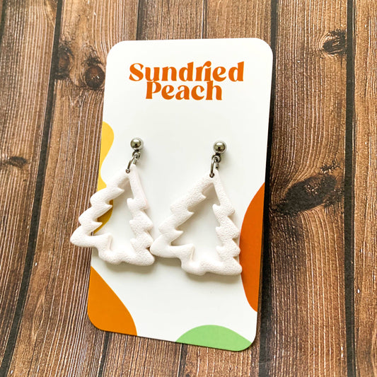 White Christmas Tree | Earrings