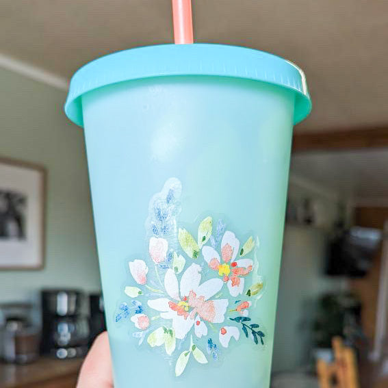 Clear Floral Sticker | Rudie Jo x Amy Rae Maker Collab