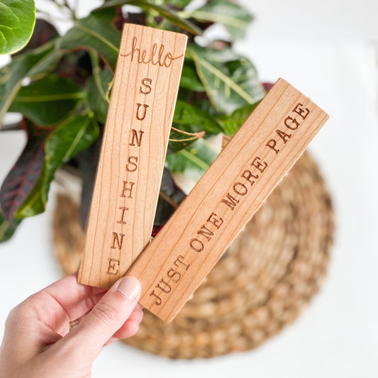Wooden Bookmarks | 2 design options