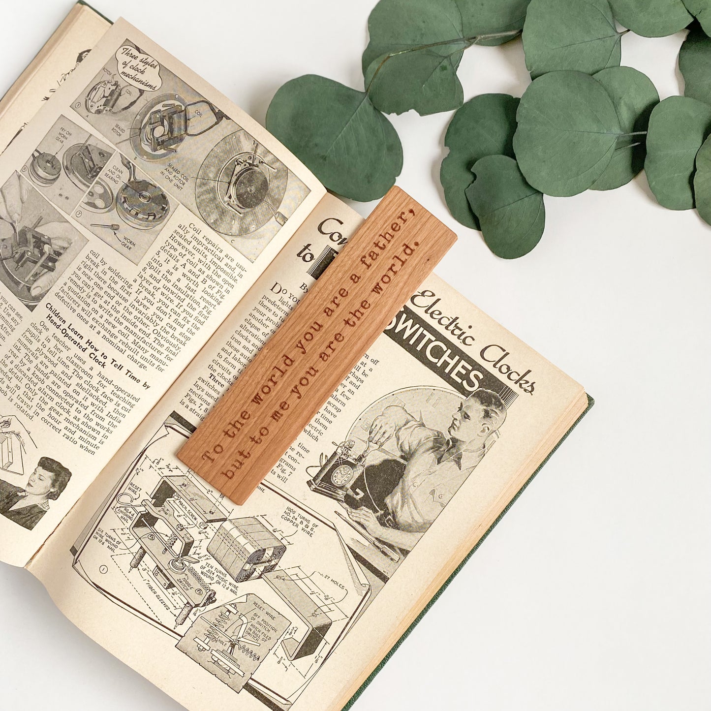 Wooden Bookmarks for Dad | 2 design options