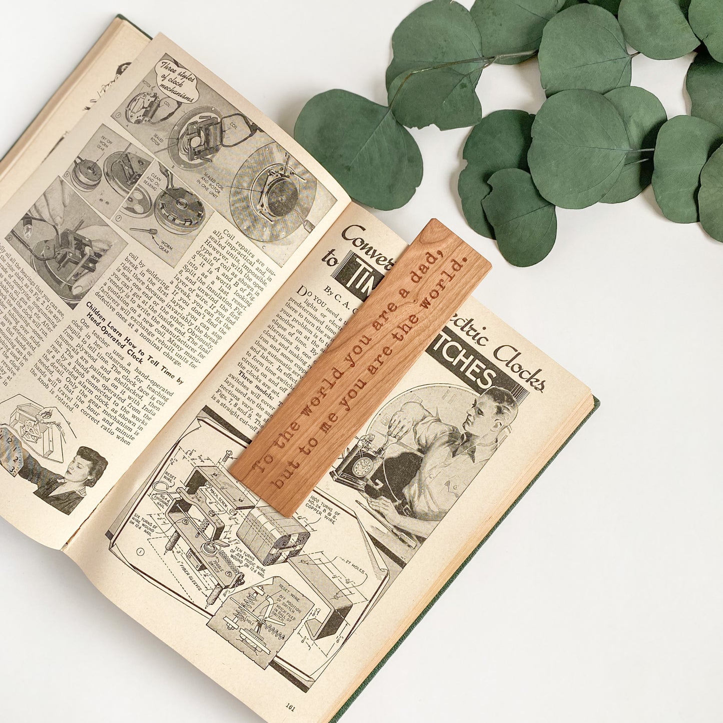 Wooden Bookmarks for Dad | 2 design options