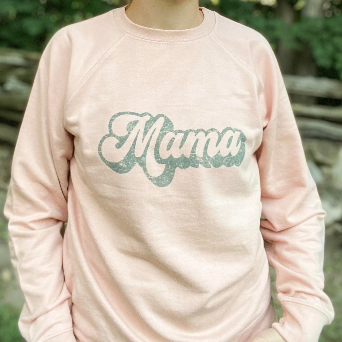 Mama | Dusty pink lightweight crew neck | unisex XXL