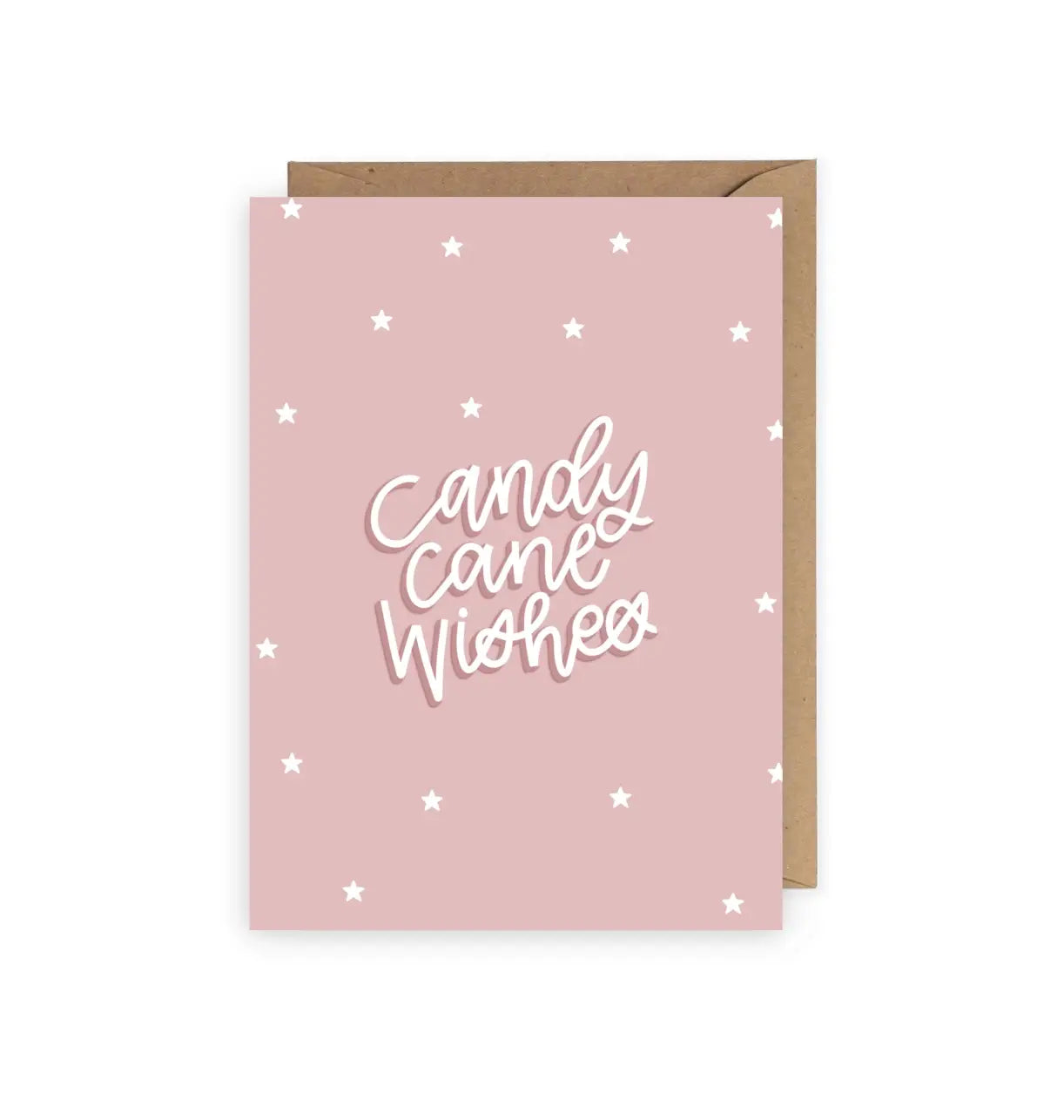 Candy Cane Wishes Holiday Card