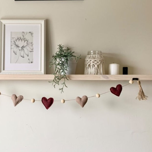 Felt Heart Garland