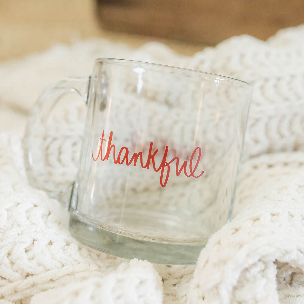 Thankful Glass Mug