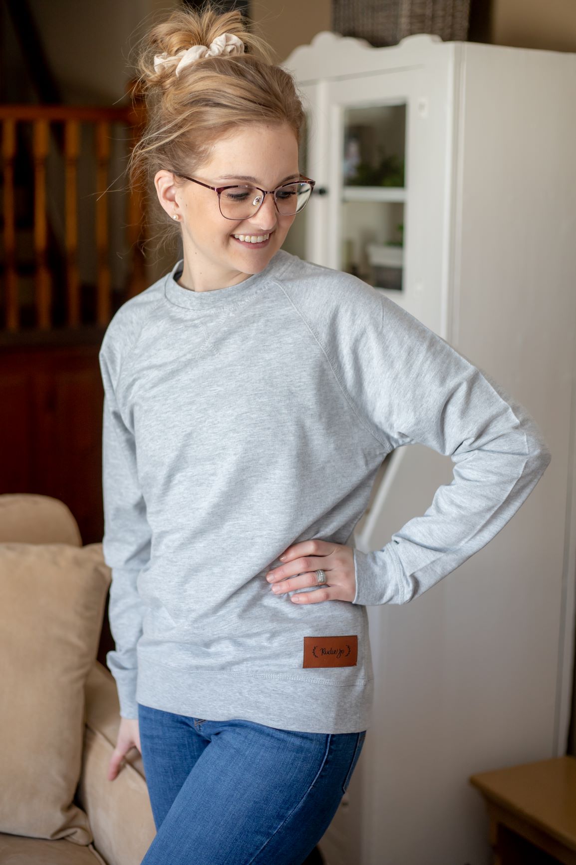Heather grey crew neck | adult unisex