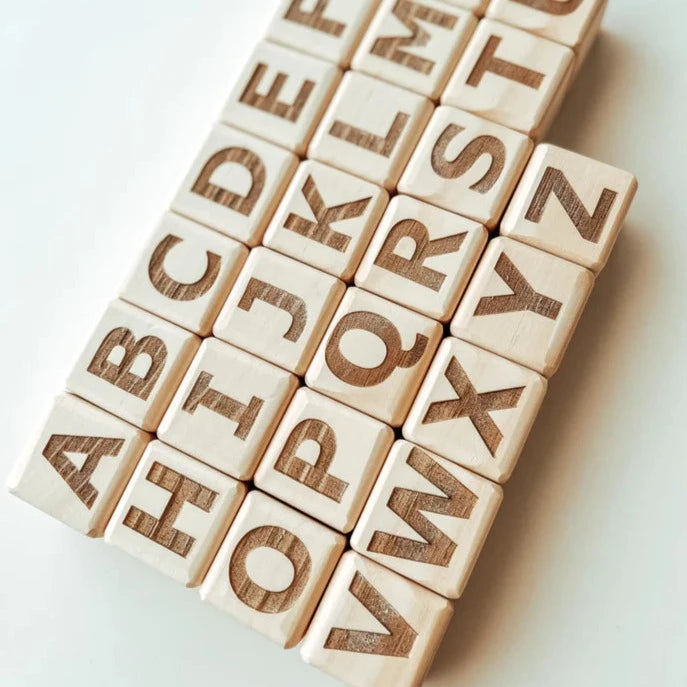 Wooden Alphabet Blocks | Set of 26