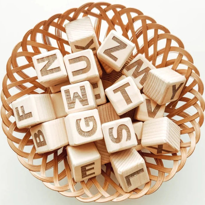 Wooden Alphabet Blocks | Set of 26