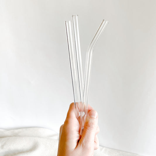 Clear Glass Straws