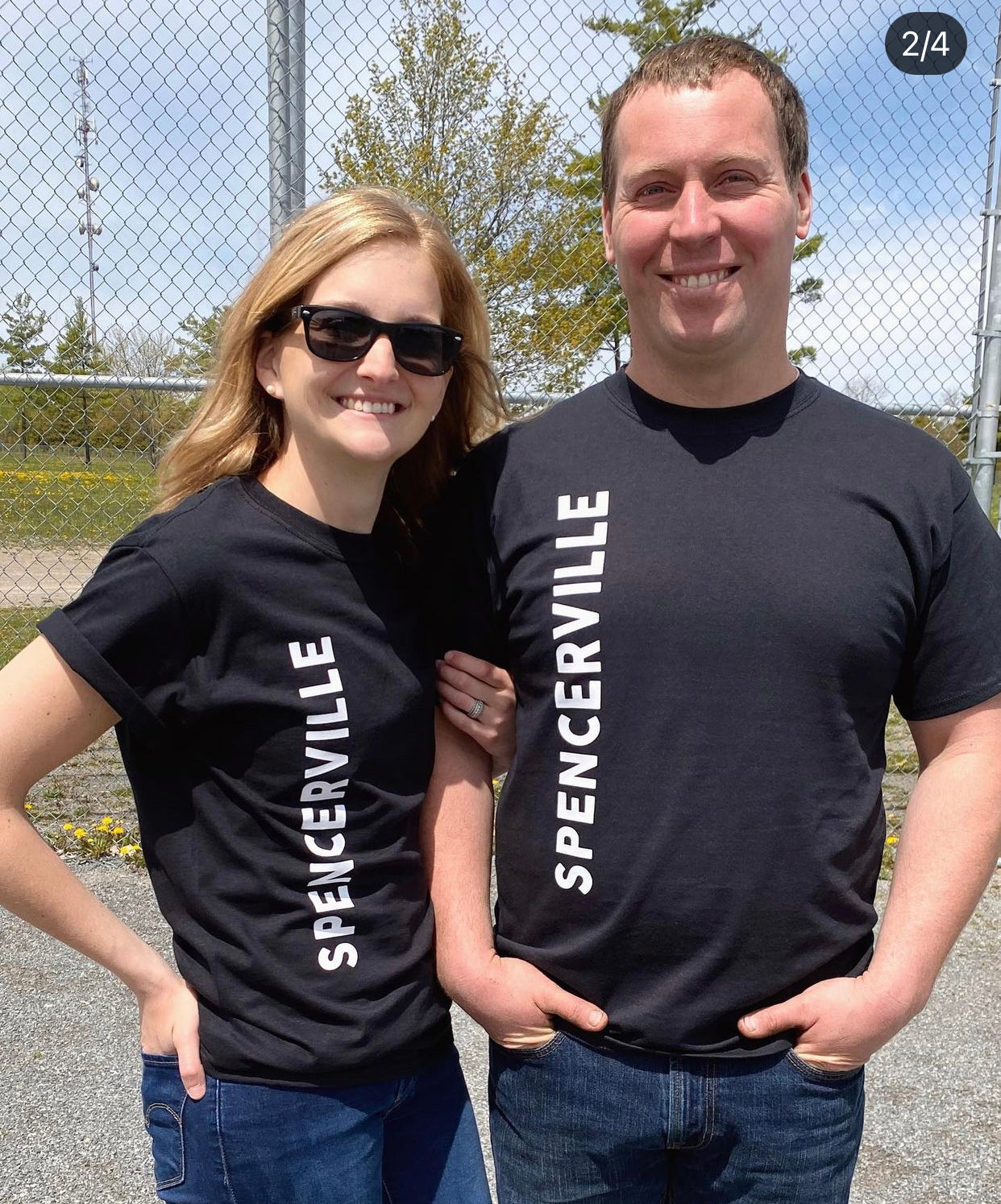 Small Spencerville Black Tshirt