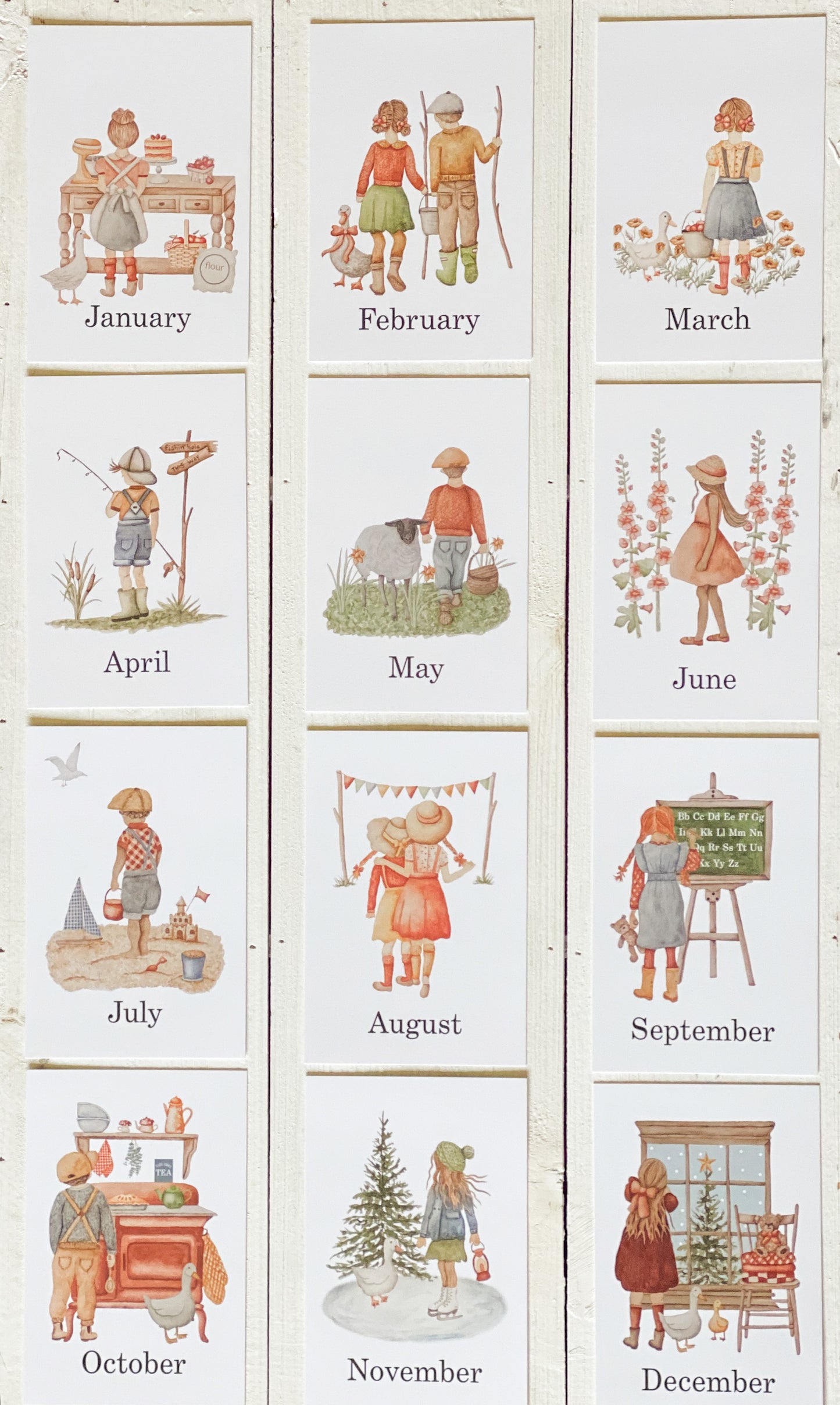 Months of the year Flashcards