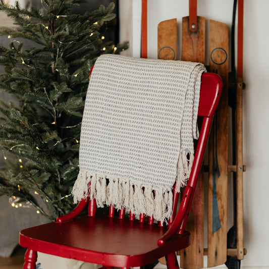 Dove Grey Throw Blanket