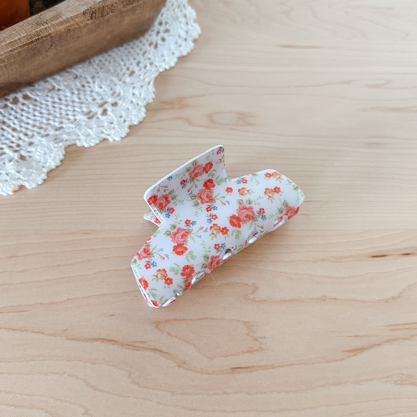 Summer Floral Claw Clip