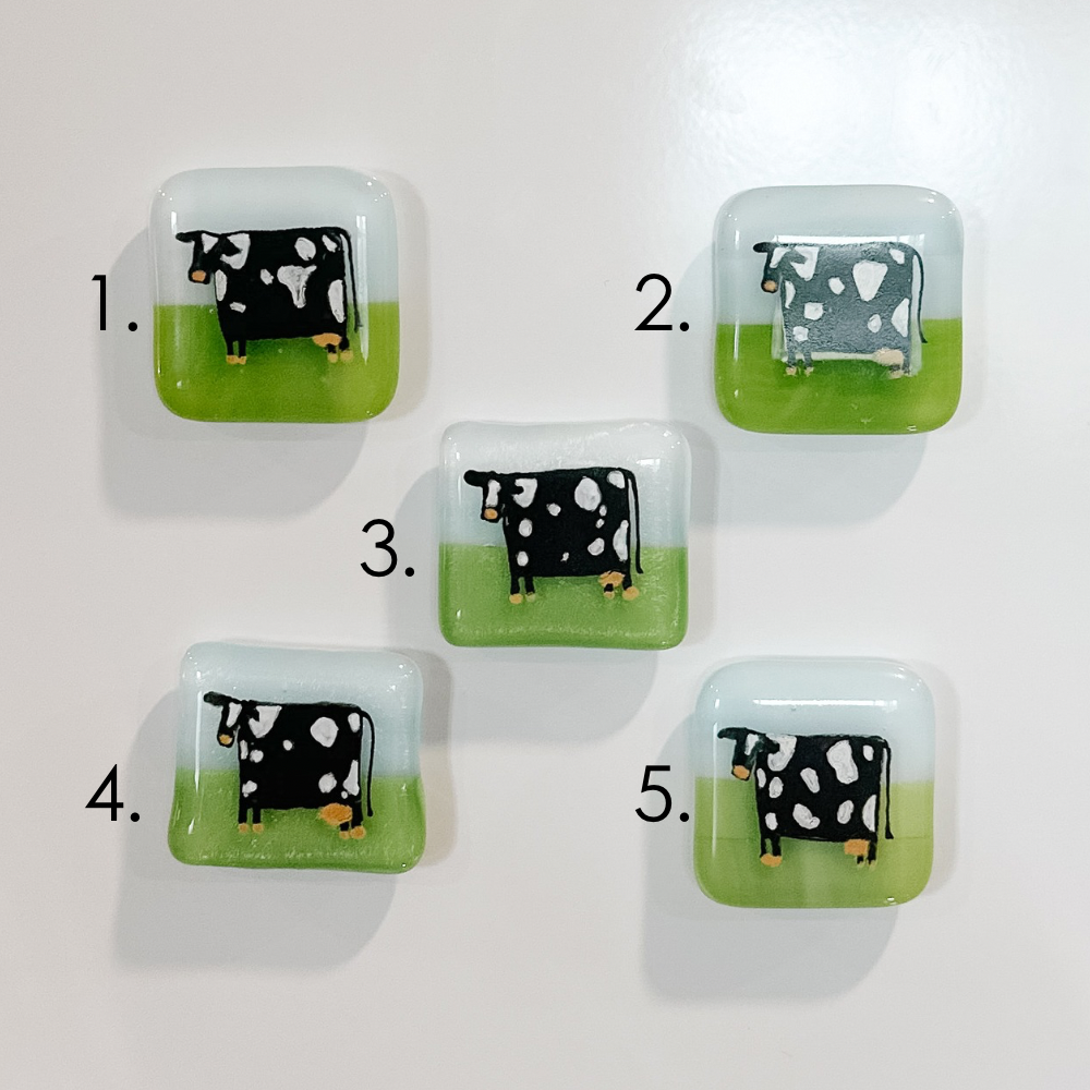 Cow Glass Magnet