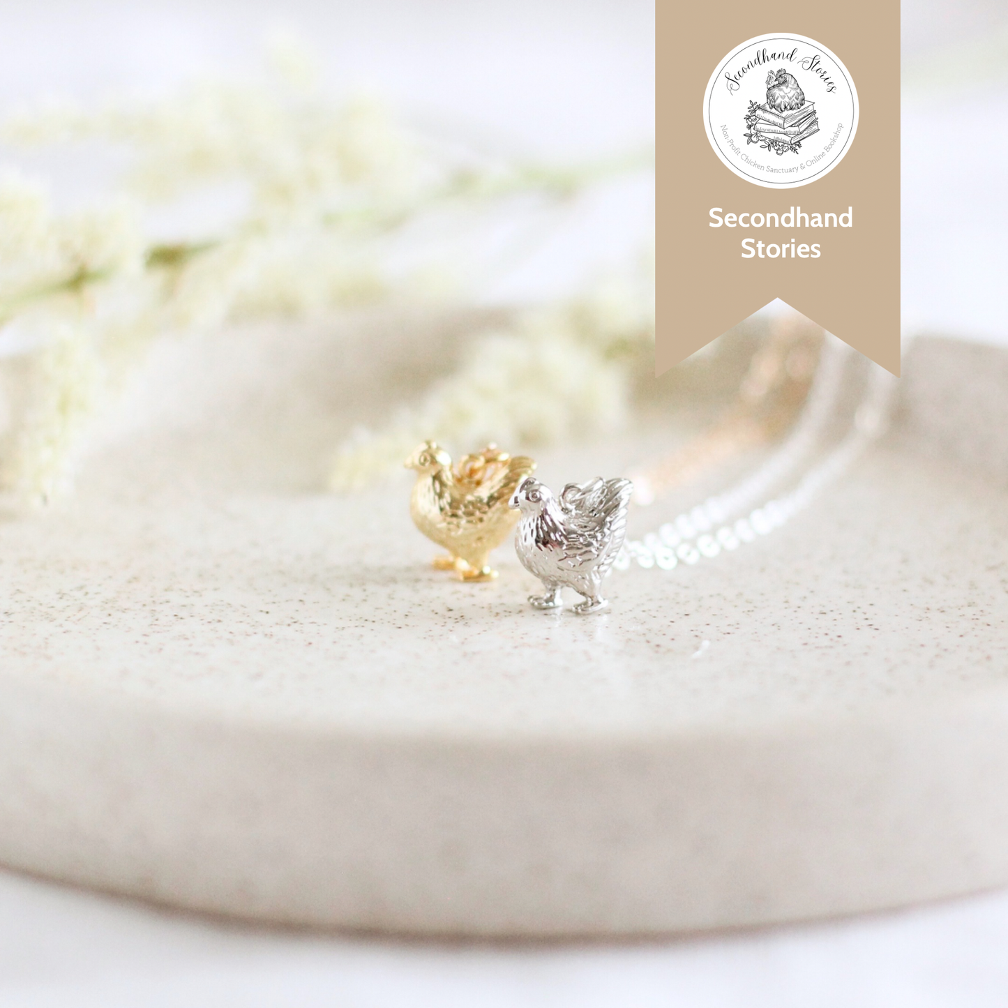 Chicken Necklace | Gold or Silver