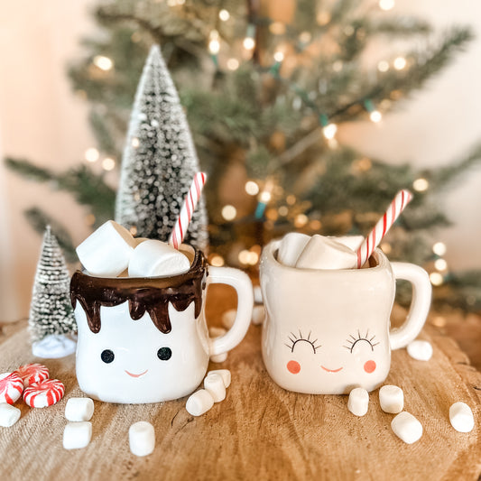 Marshmallow Mugs | Set of 2 | Option A
