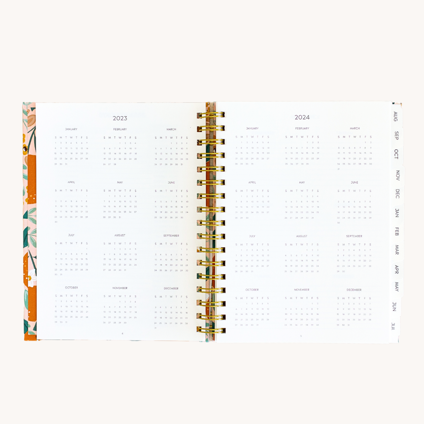 Sunny Poppies 2024 Yearly Planner