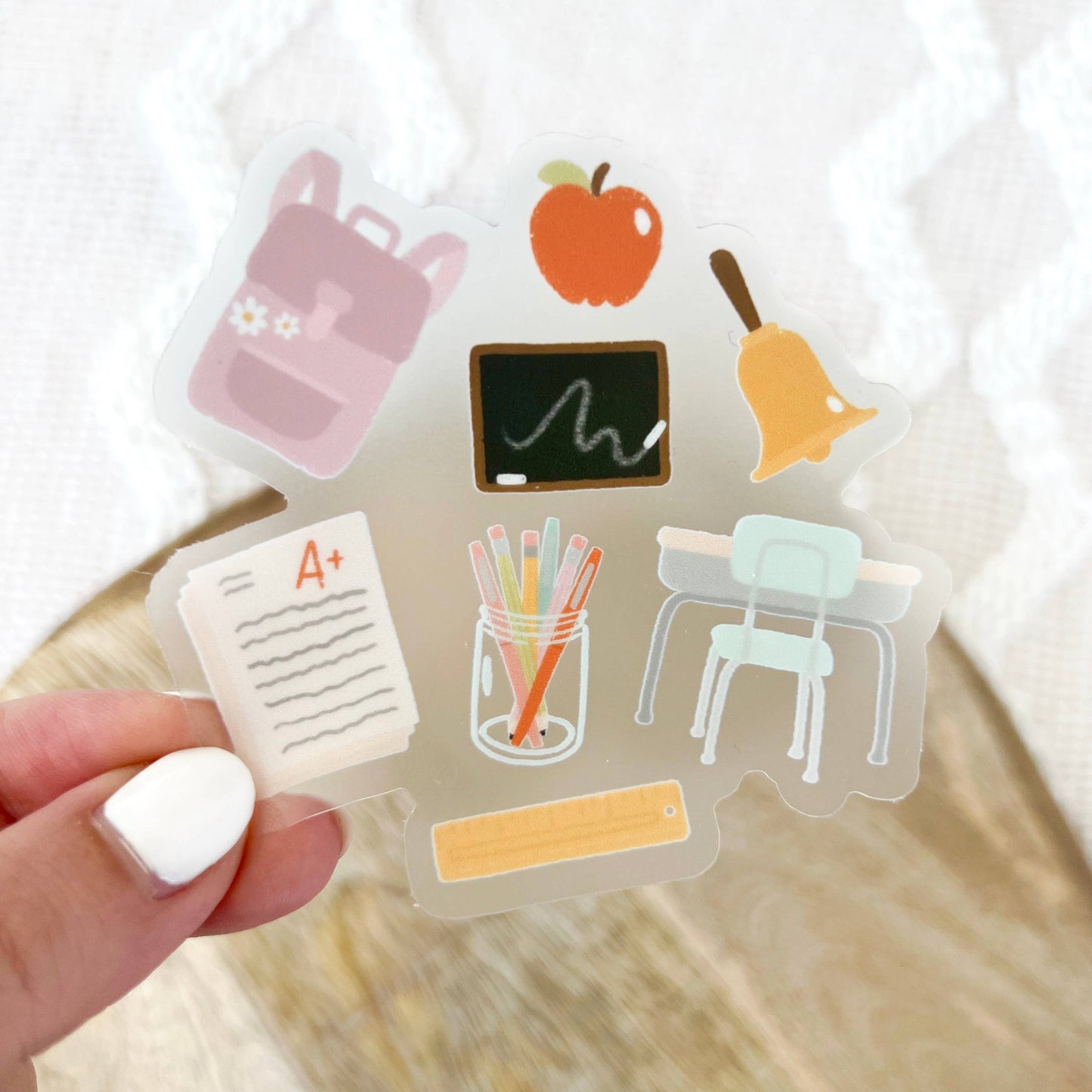 Teacher Illustrations | Clear Sticker