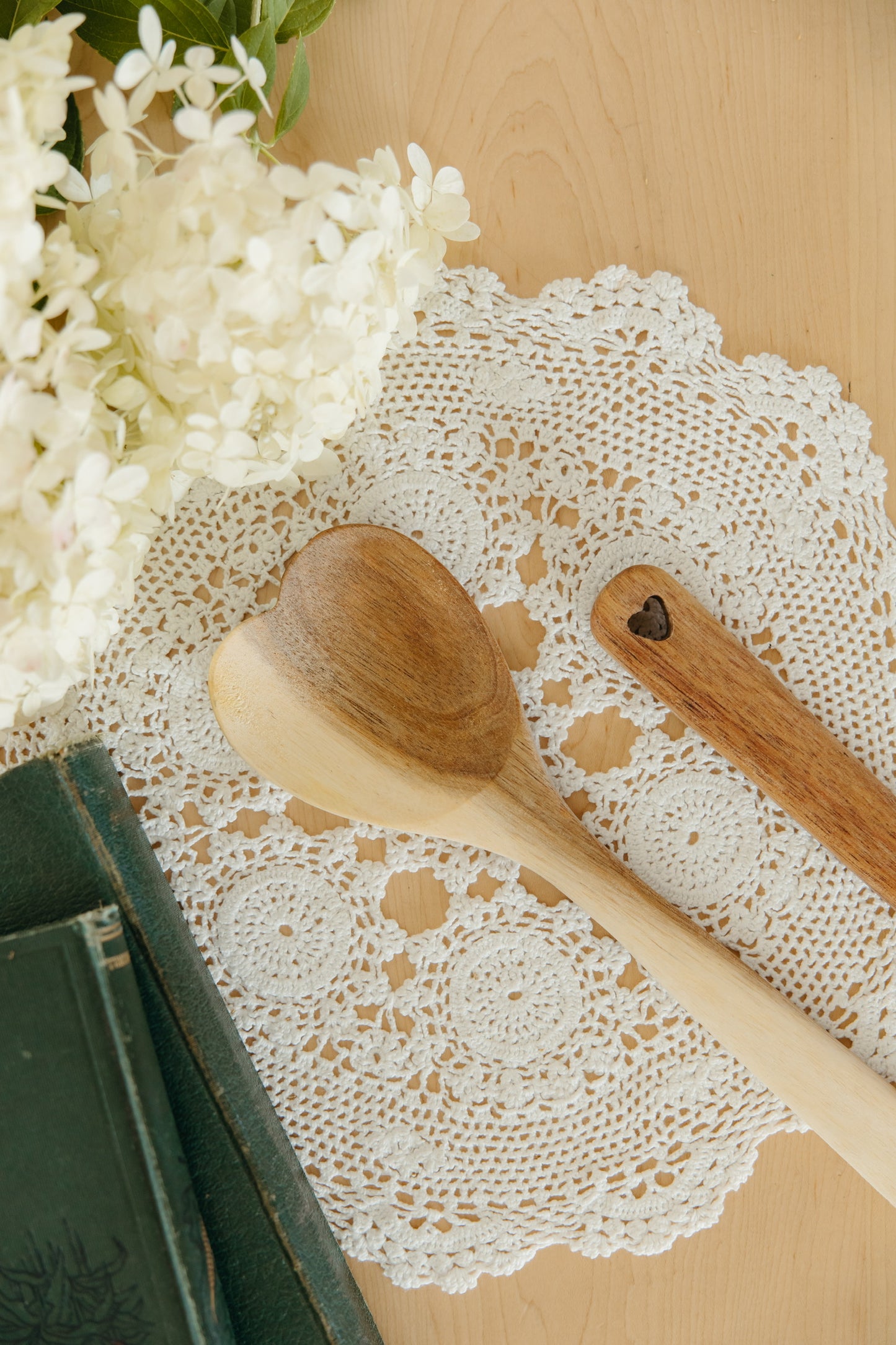 New Wooden Heart Spoon