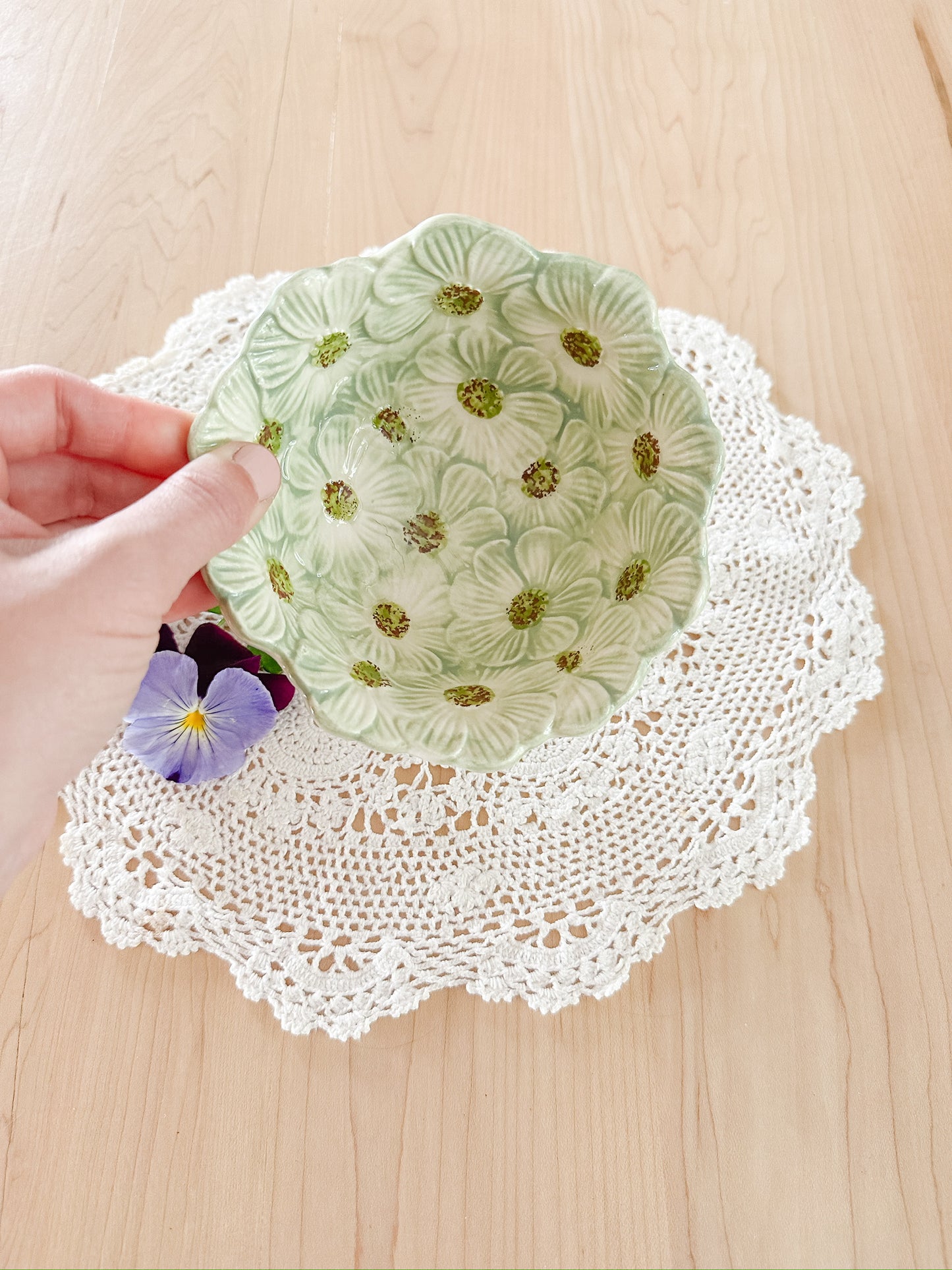 Green Flower Bowl