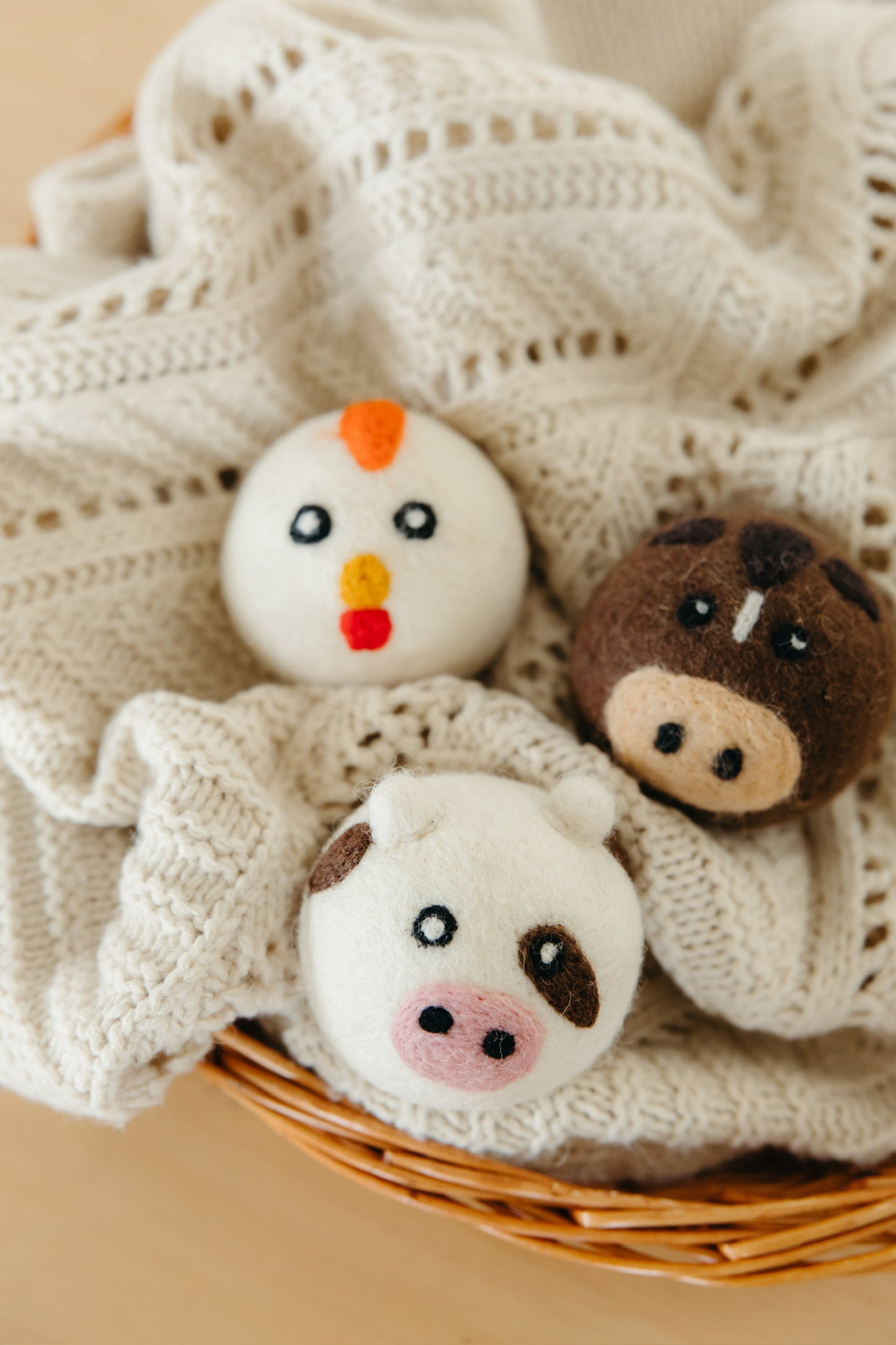 Down On The Farm Wool Dryer Balls | Set Of 3  