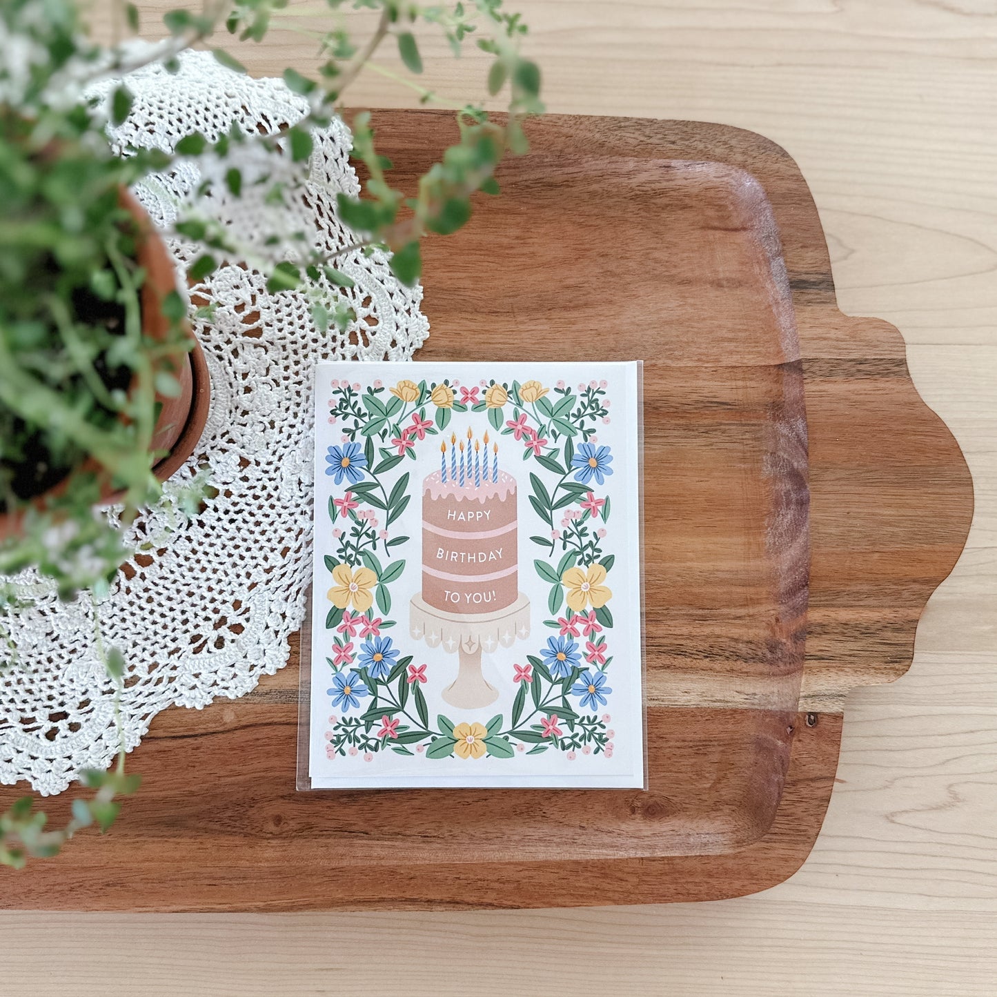 Happy Birthday Cake Card