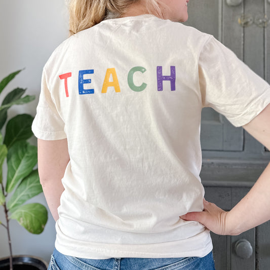 Teach | Unisex Cream T-shirt