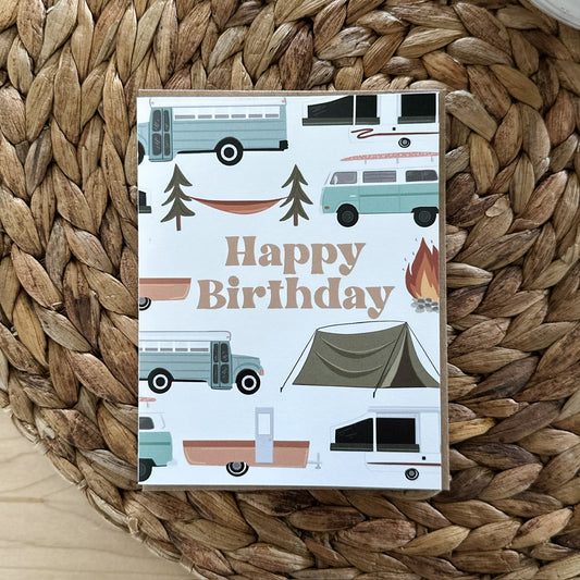 Happy Birthday Camper Card