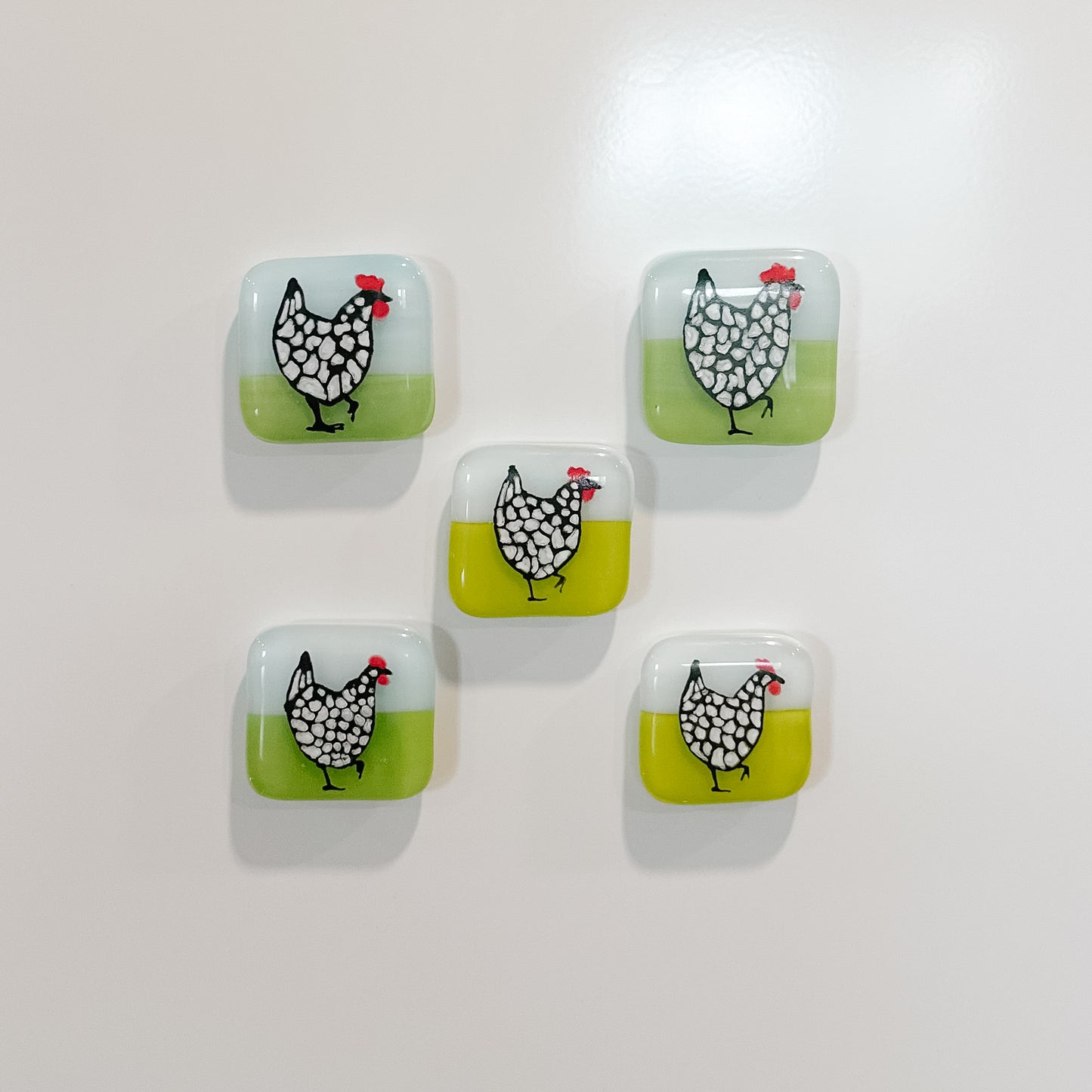 Chicken Glass Magnet