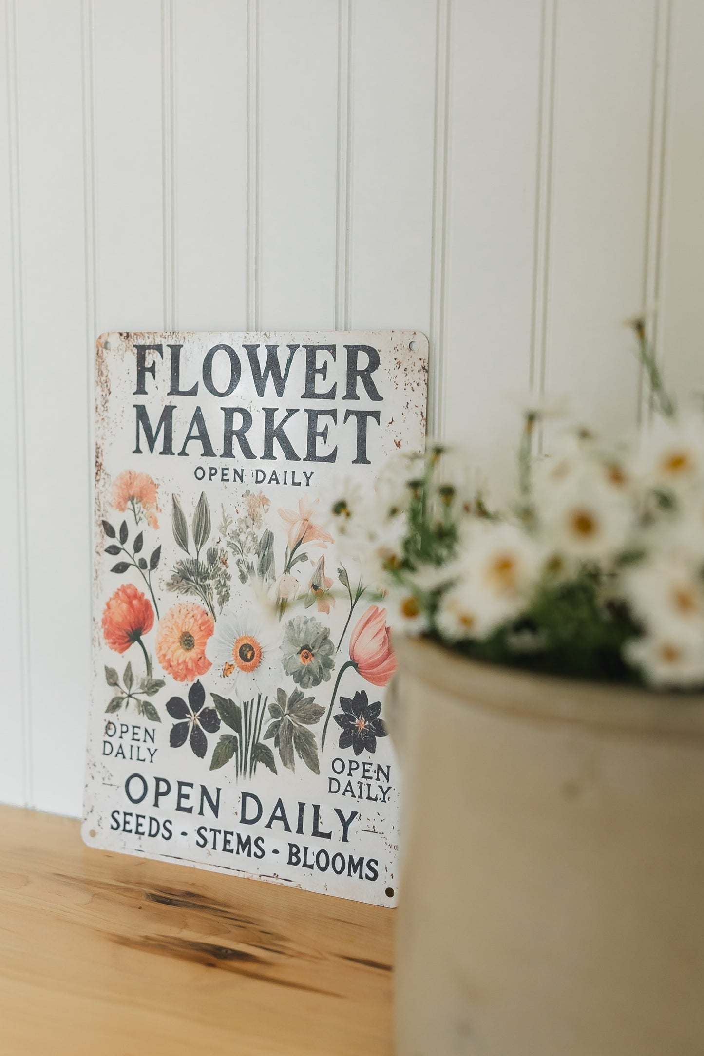 Flower Market | Tin Sign
