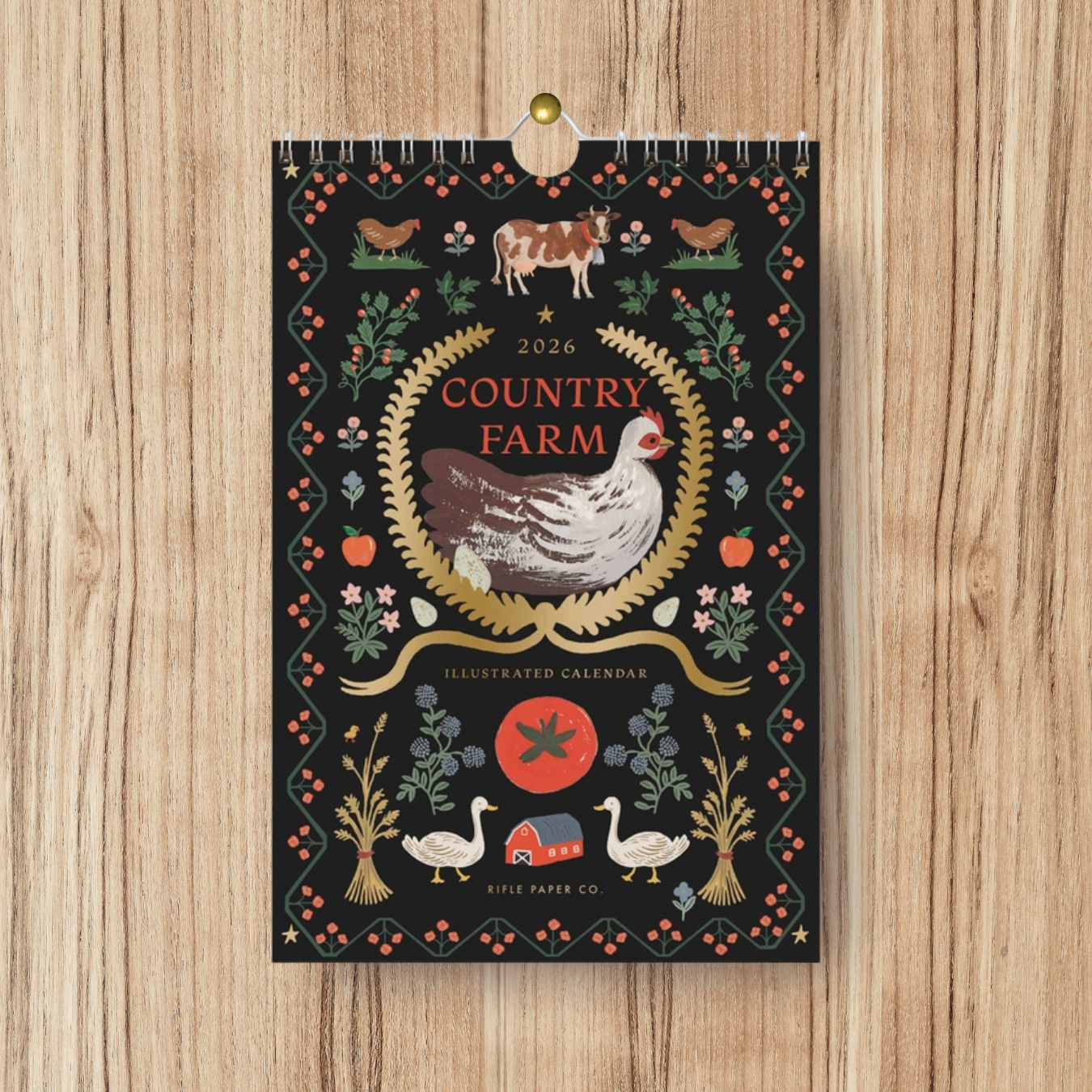 Rifle Paper 2026 Country Farm Kitchen Calendar | 6x9