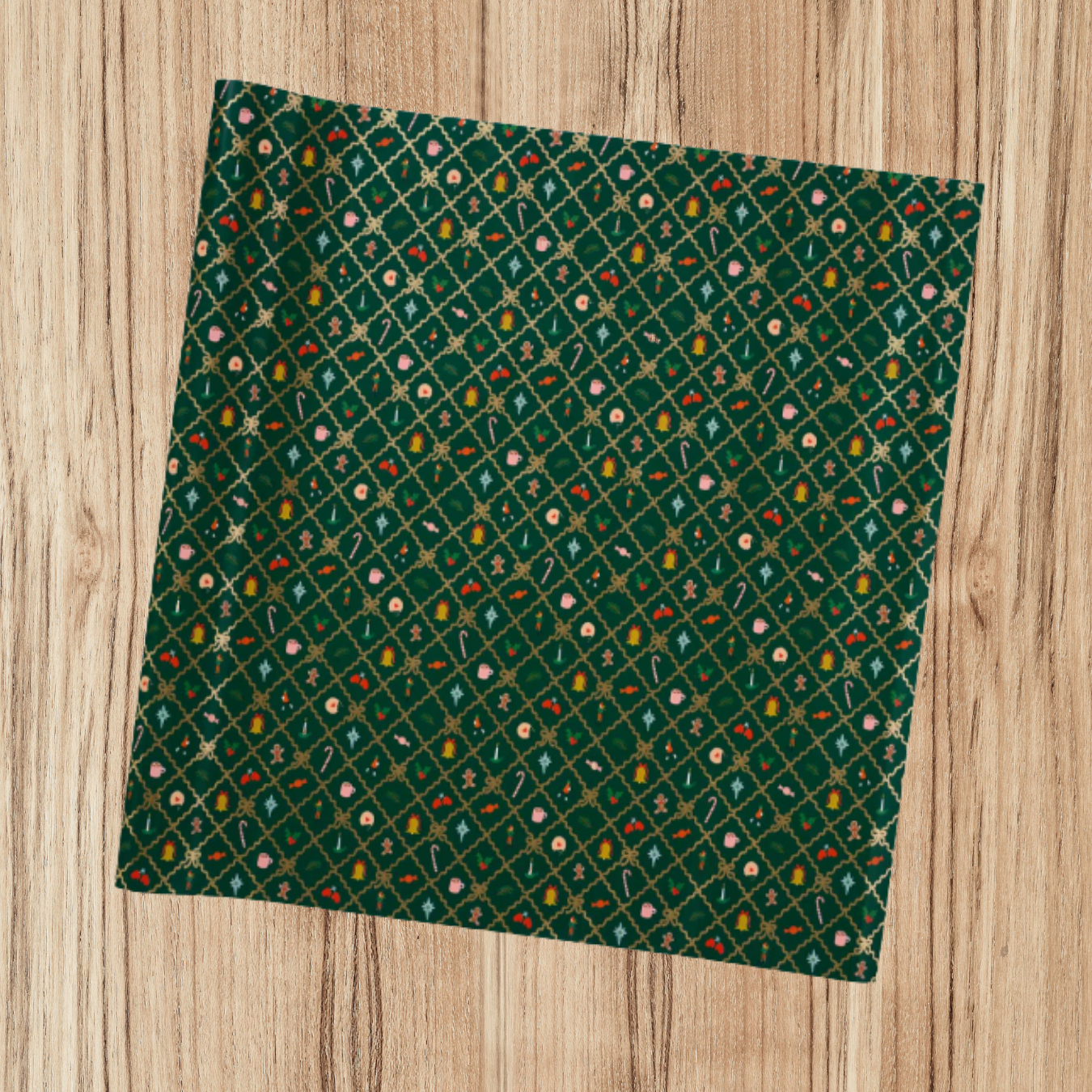 Rifle Paper Holiday Argyle Continuous Wrapping Roll