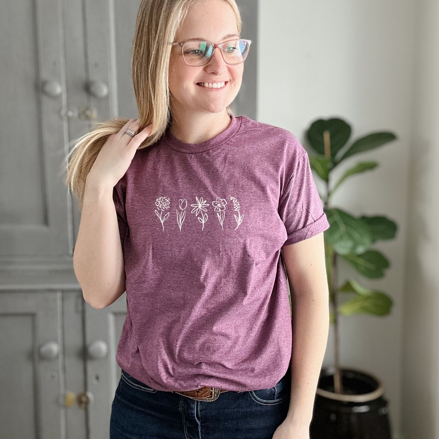Flower Stems T-Shirt | 3 Colour Options