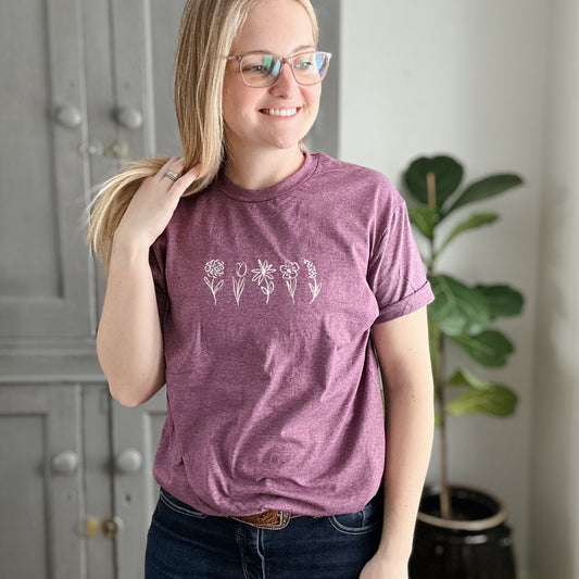 Flower Stems T-Shirt | 3 Colour Options