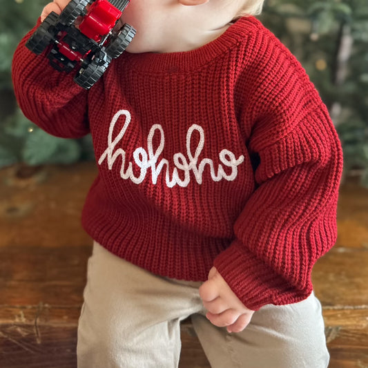 Ho Ho Ho Knitted Sweater | Toddler