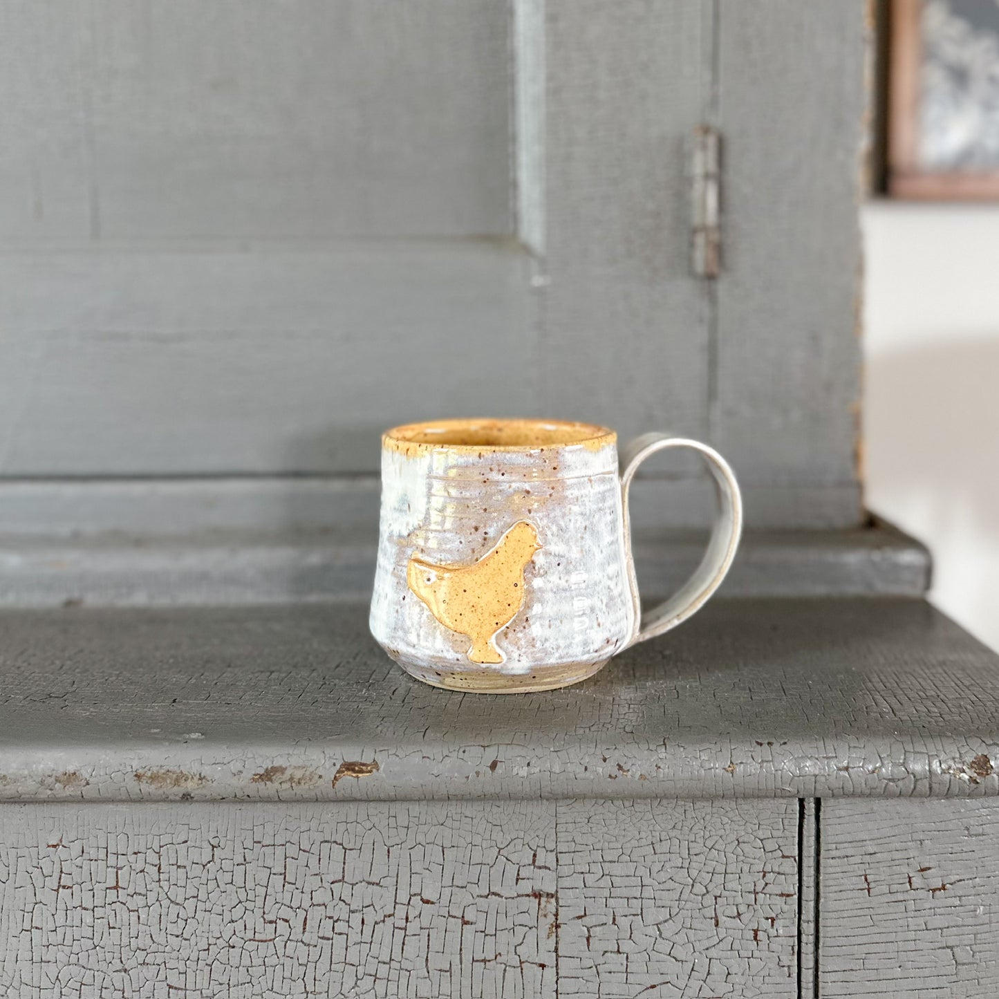 Chicken Pottery Mug | 13 oz.